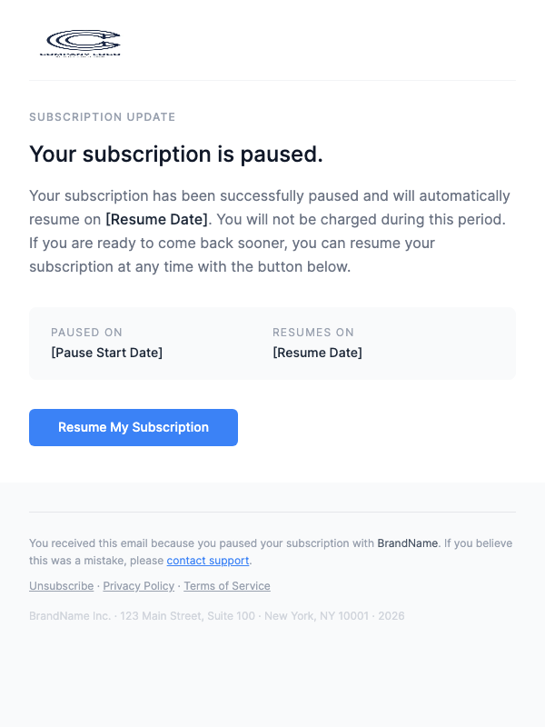 Your Subscription Is Paused – Resume Anytime